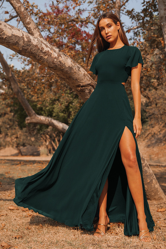 emrald green dresses